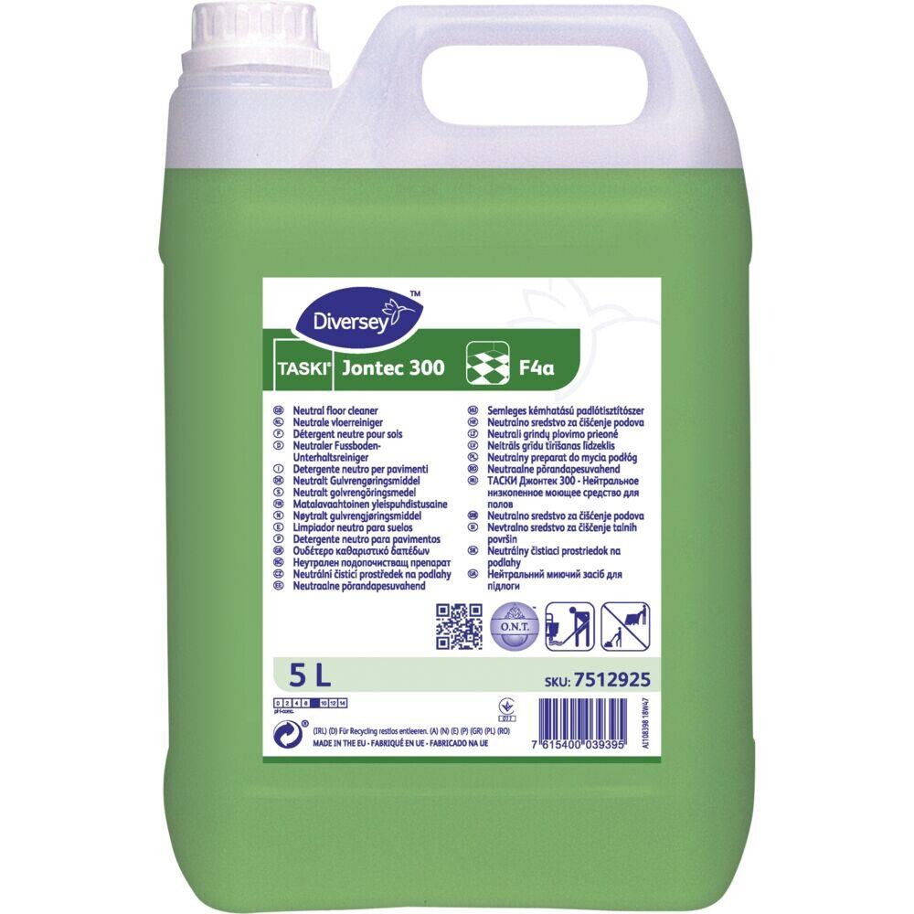 Gulvrengøring - Diversey TASKI Jontec 300 F4a - Med farve og parfume - 5 L - 2 stk