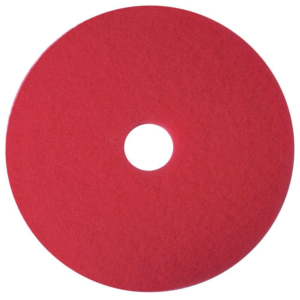 Gulvrondel, 3M, rød, huldiameter 85 mm, 20 tommer - 5 stk