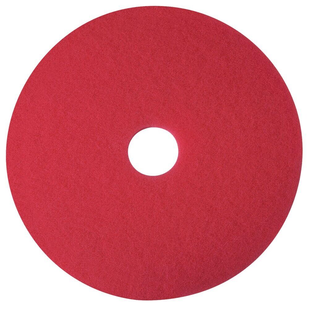 Gulvrondel, rød, huldiameter 85 mm, 14 tommer - 5 stk