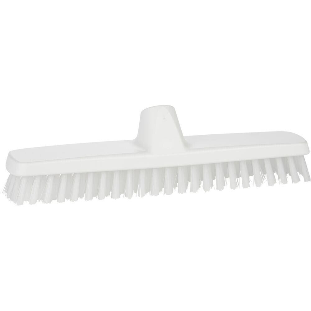 Gulvskrubbe - Vikan hvid PP 29 cm stive børstehår