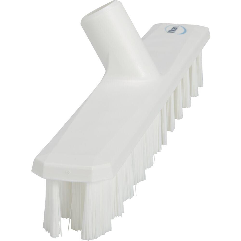 Gulvskrubbe, Vikan Hygiejne, hvid, stiv, 5 cm