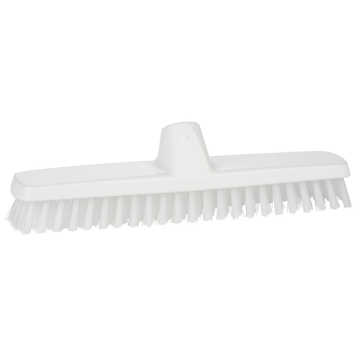 Gulvskrubbe Vikan stiv m. gevind hvid 295mm 3661