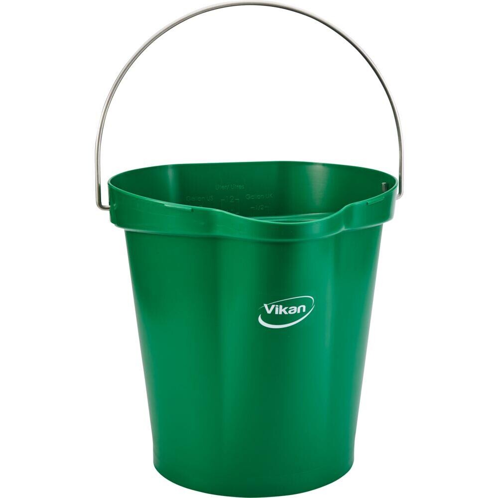 Gulvspand, Vikan Hygiejne, grøn, 12 l, 31,80 cm,