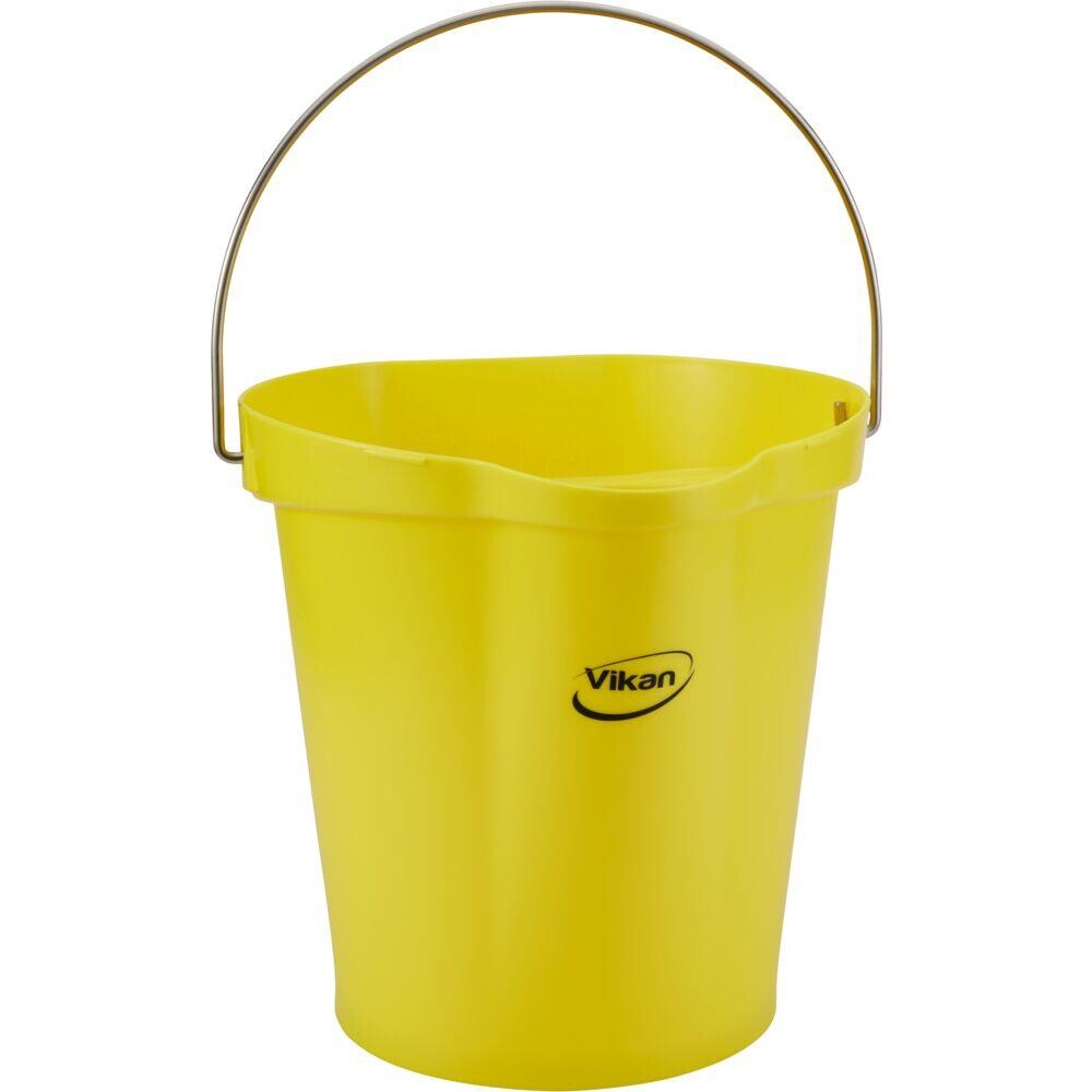 Gulvspand, Vikan Hygiejne, gul, 12 l, 31,80 cm,