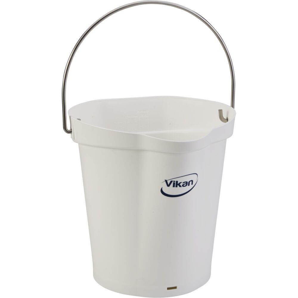 Gulvspand, Vikan Hygiejne, hvid, 6 l, 27 cm,