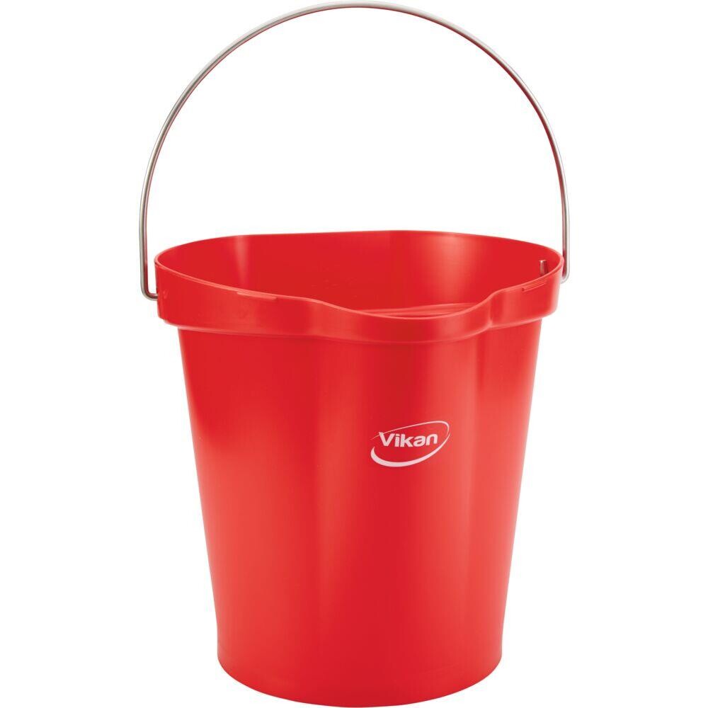 Gulvspand, Vikan Hygiejne, rød, 12 l, 31,80 cm,