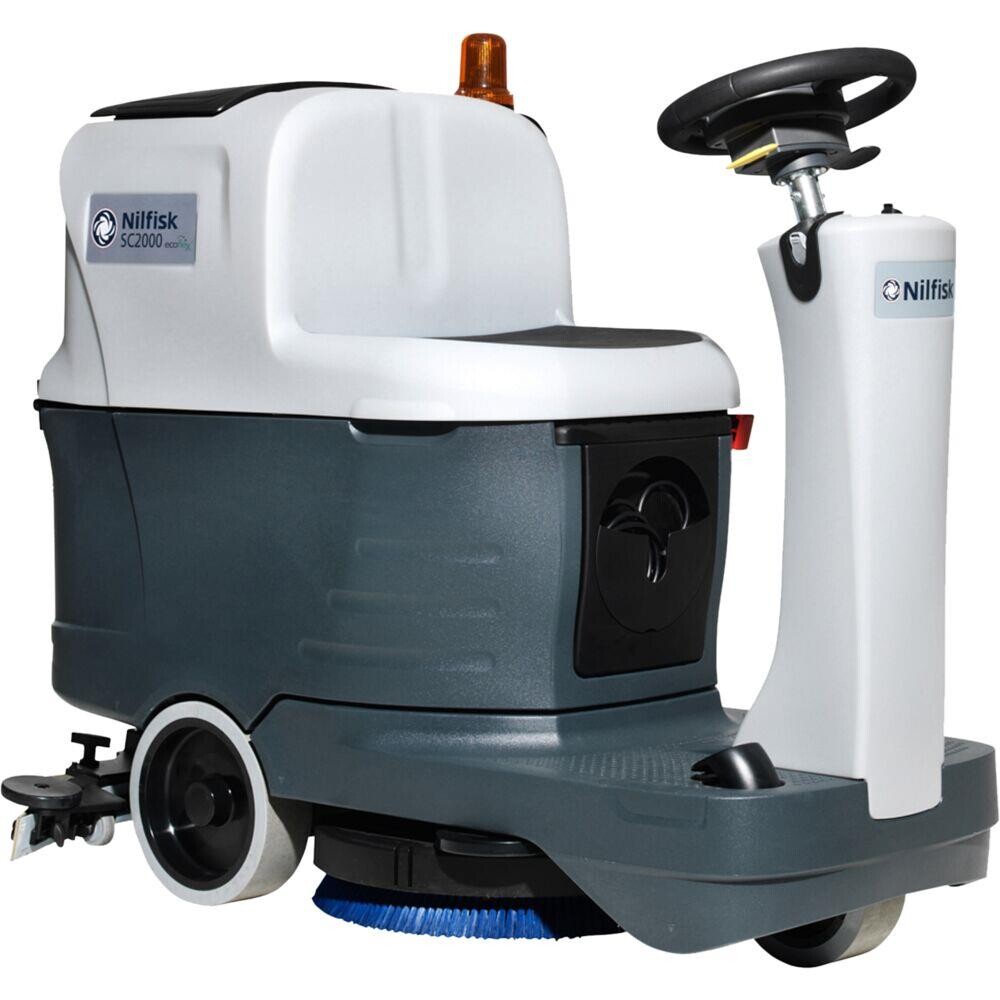 Gulvvasker, Nilfisk, SC2000 Ecoflex, grå, ride-on, 70/70 l, 530 mm