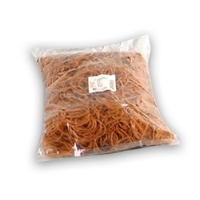 Gummibånd 100 mm nr 20 brun - 1000 g i posen