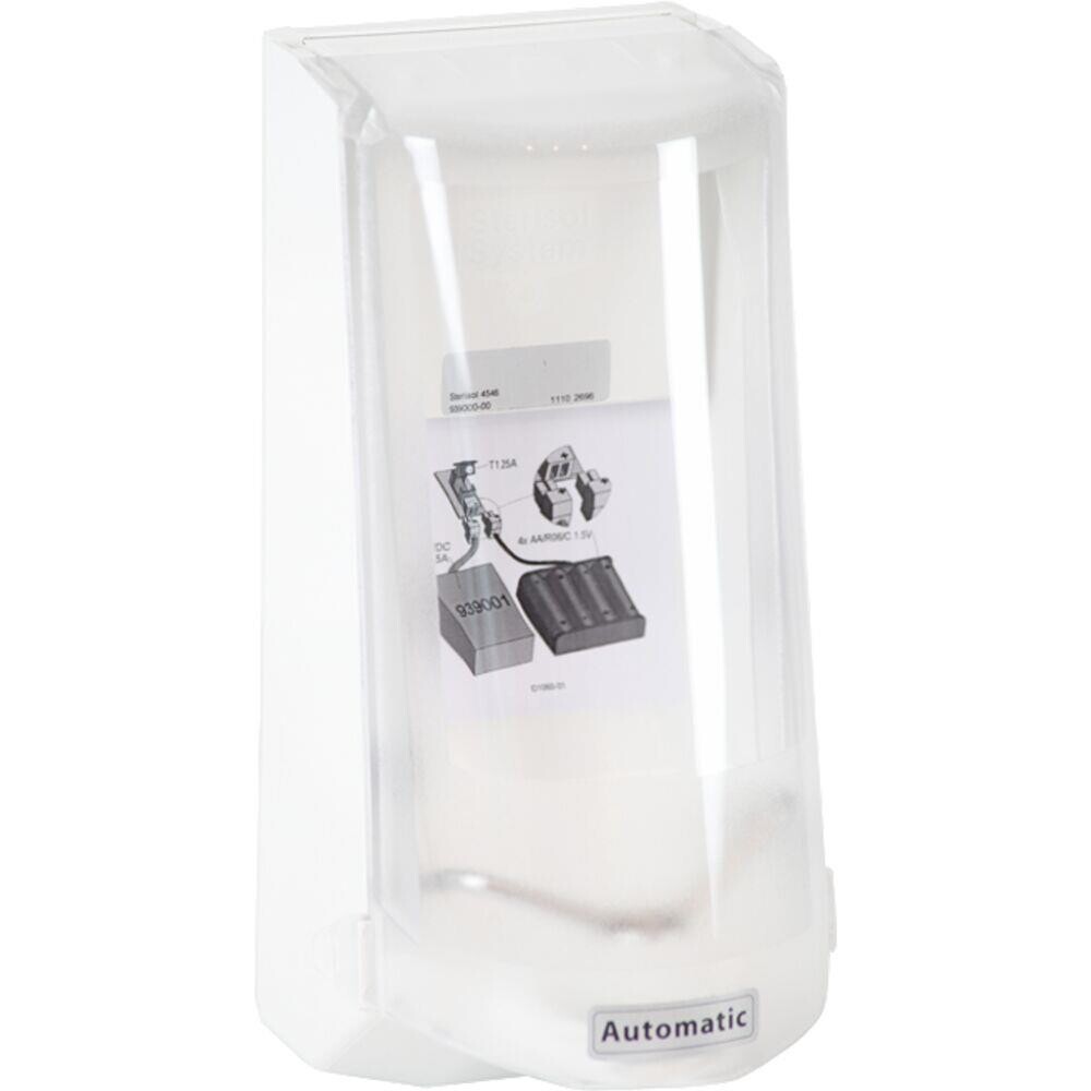 Håndfri dispenser Sterisol 700 ml hvid plast til alle Sterisol 700 ml produkter