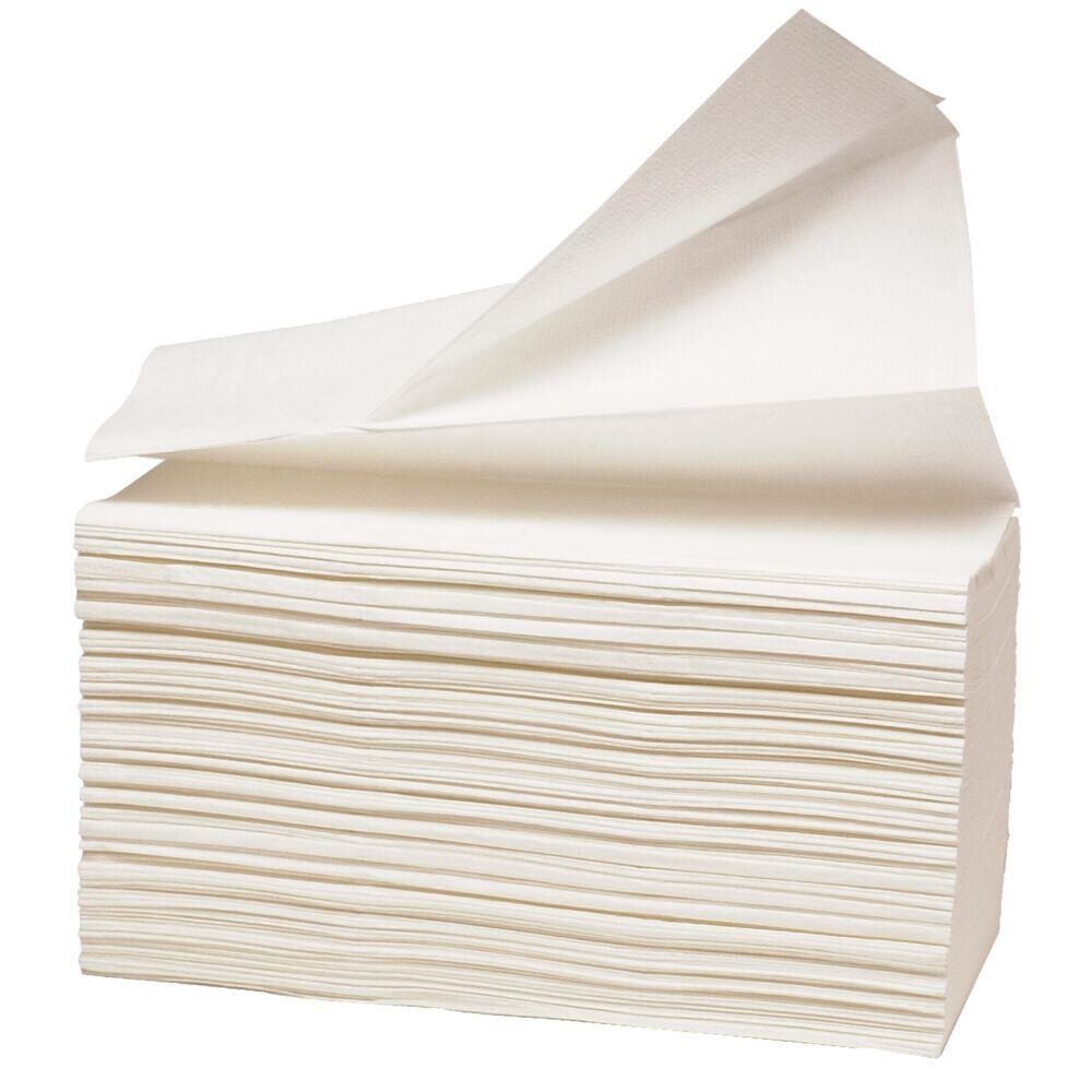 Håndklædeark ABENA 2-lags Z-fold 24x20,3cm 8 cm hvid - 130 ark pr pakke - 20 pakker