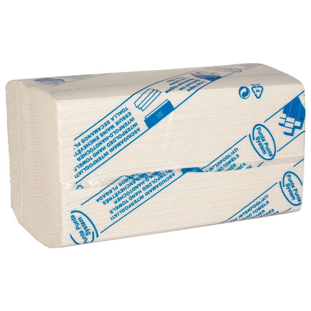 Håndklædeark - ABENA Care-Ness Excellent - 3-lags W-fold - Hvid - 2000 ark