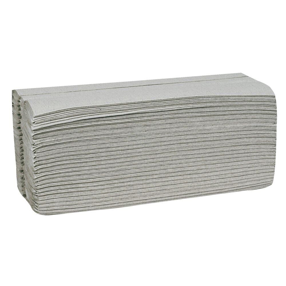 Håndklædeark, ABENA Care-Ness Nature, 1-lags, C-fold, 33x24,5cm, 11,5 cm, natur, 100% genbrugspapir - 4032 stk