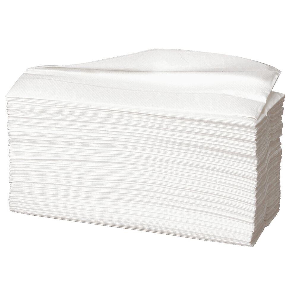 Håndklædeark Care-Ness Excellent 2-lags hvid 23x31x9 cm - 153 ark pr pakke - 20 pakker