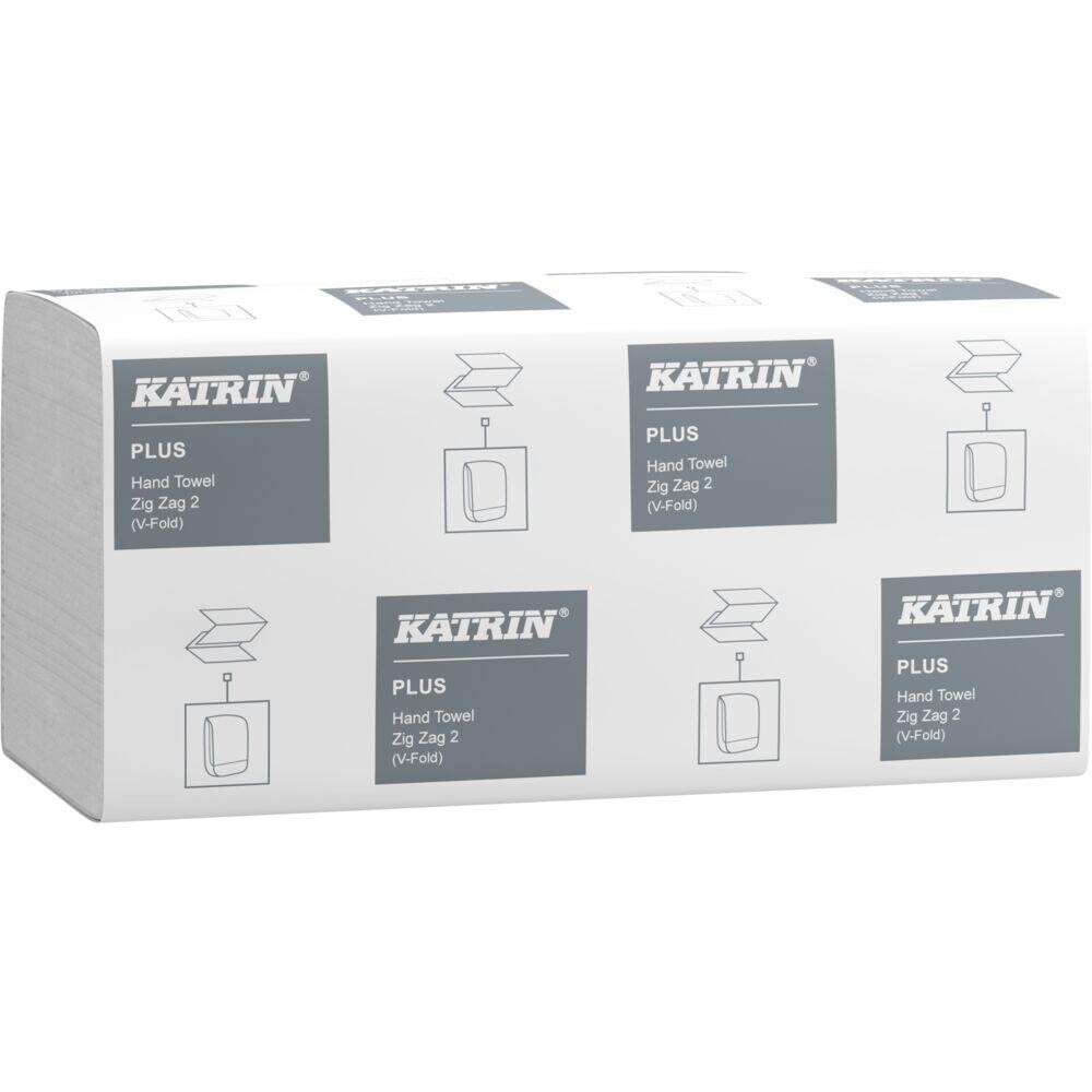 Håndklædeark - Katrin 35311 Plus - 2-lags - V-fold - Hvid - 200 ark - 20 pakker