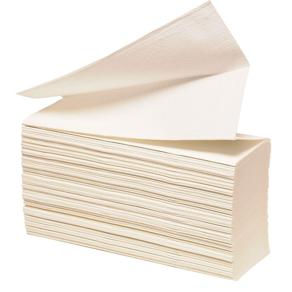 Håndklædeark, neutral, 3-lags, Z-fold, 24x23,5cm, 8 cm, hvid, nyfiber - 3125 stk