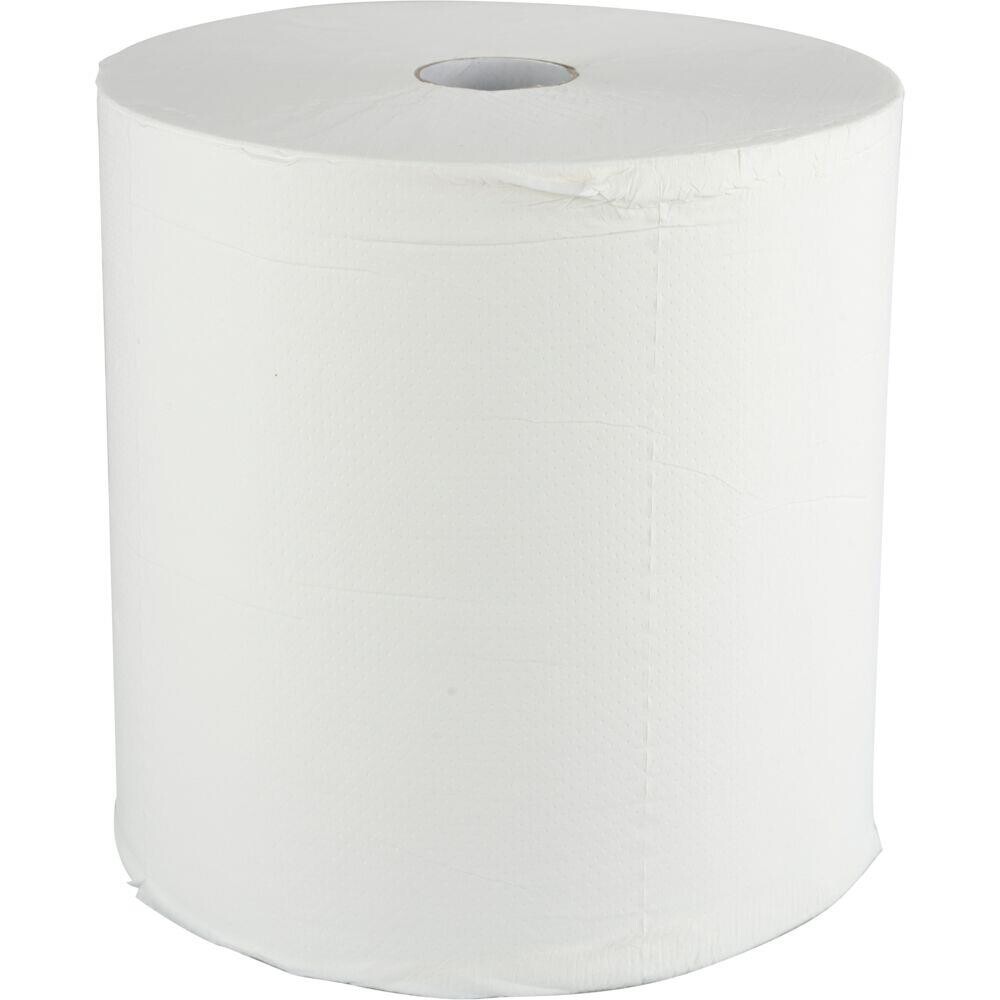 Håndklæderulle, Celtex, 2-lags, 285mm x 20cm, Ø20cm, hvid, nyfiber - 6 stk