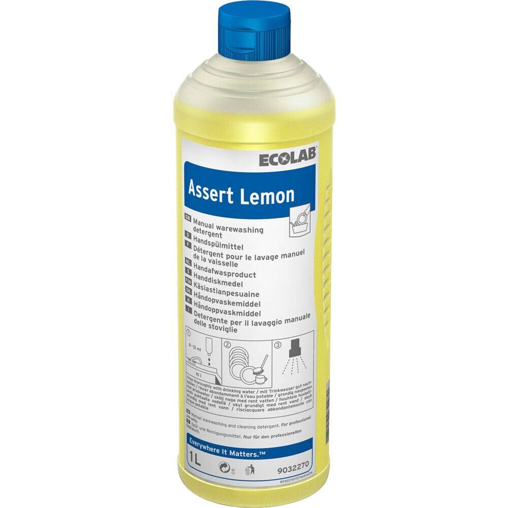 Håndopvask - Ecolab Assert Lemon - Med farve og parfume - 1 L - 6 stk