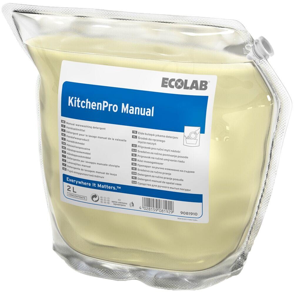 Håndopvask - Ecolab KitchenPro Manual - Uden farve og parfume - 2 L