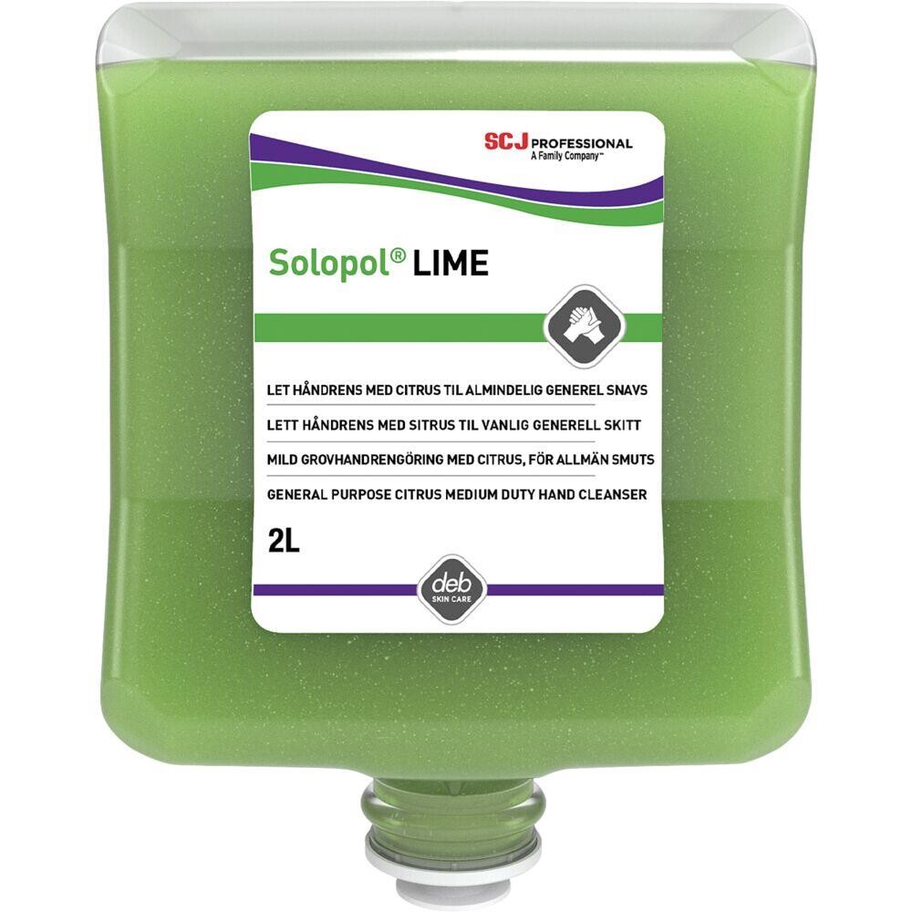 Håndrens - SC Johnson Solopol Lime - 2000 ml - Med farve og parfume