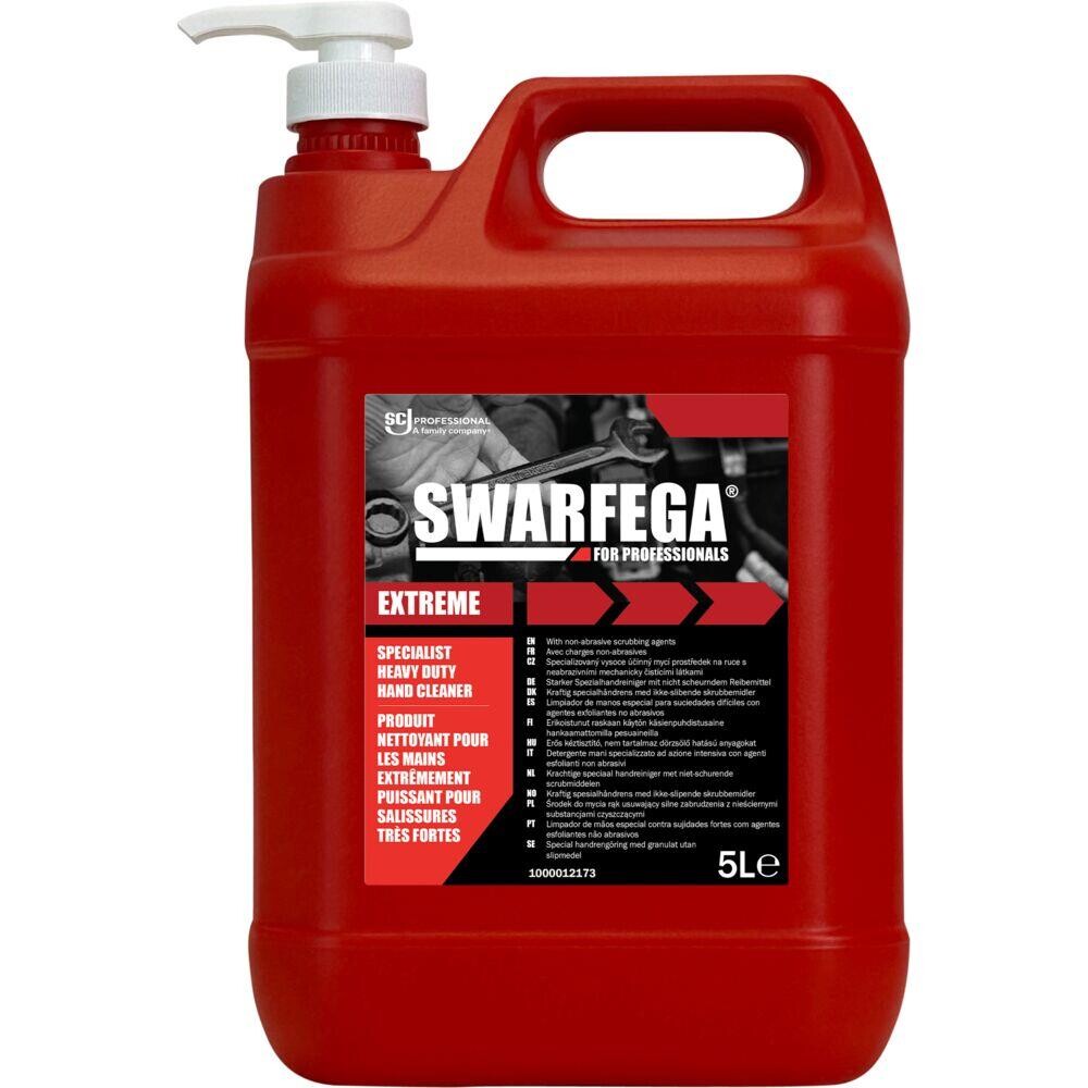 Håndrens, SC Johnson Swarfega Extreme, 5000 ml, rød, med pumpe, med farve og parfume