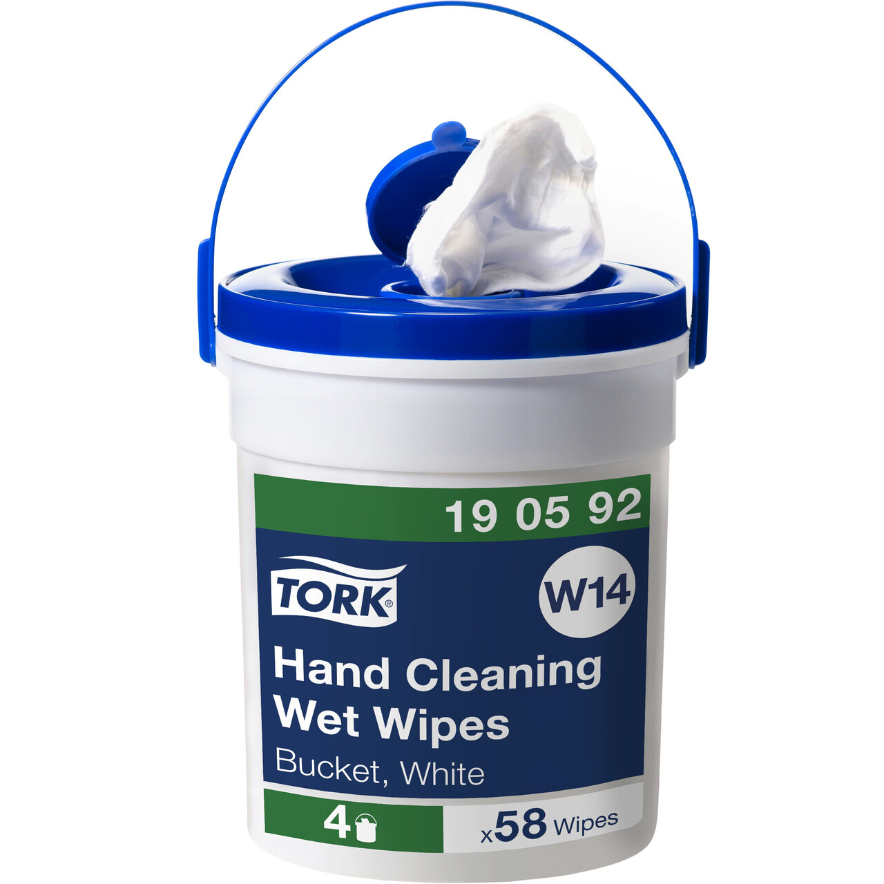Håndrens Tork 190592 Wet Wipe spand 58ark | spand - 4sp | kar