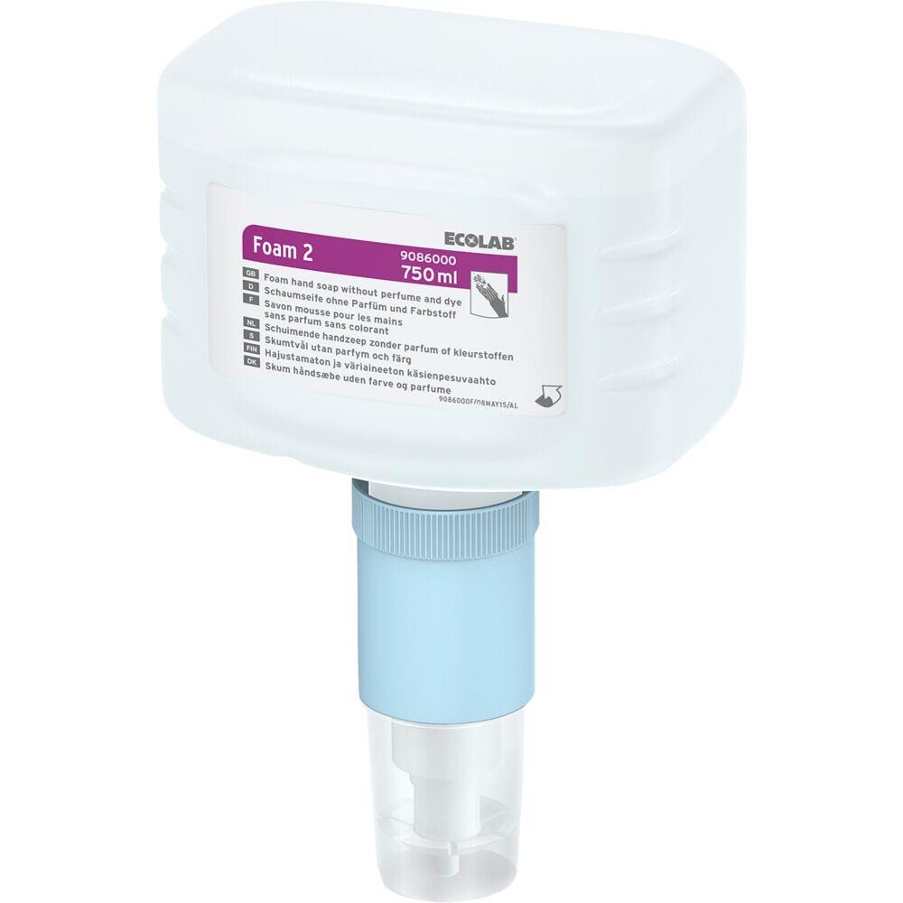 Håndsæbe, Ecolab, 750 ml, uden farve og parfume - 6 stk