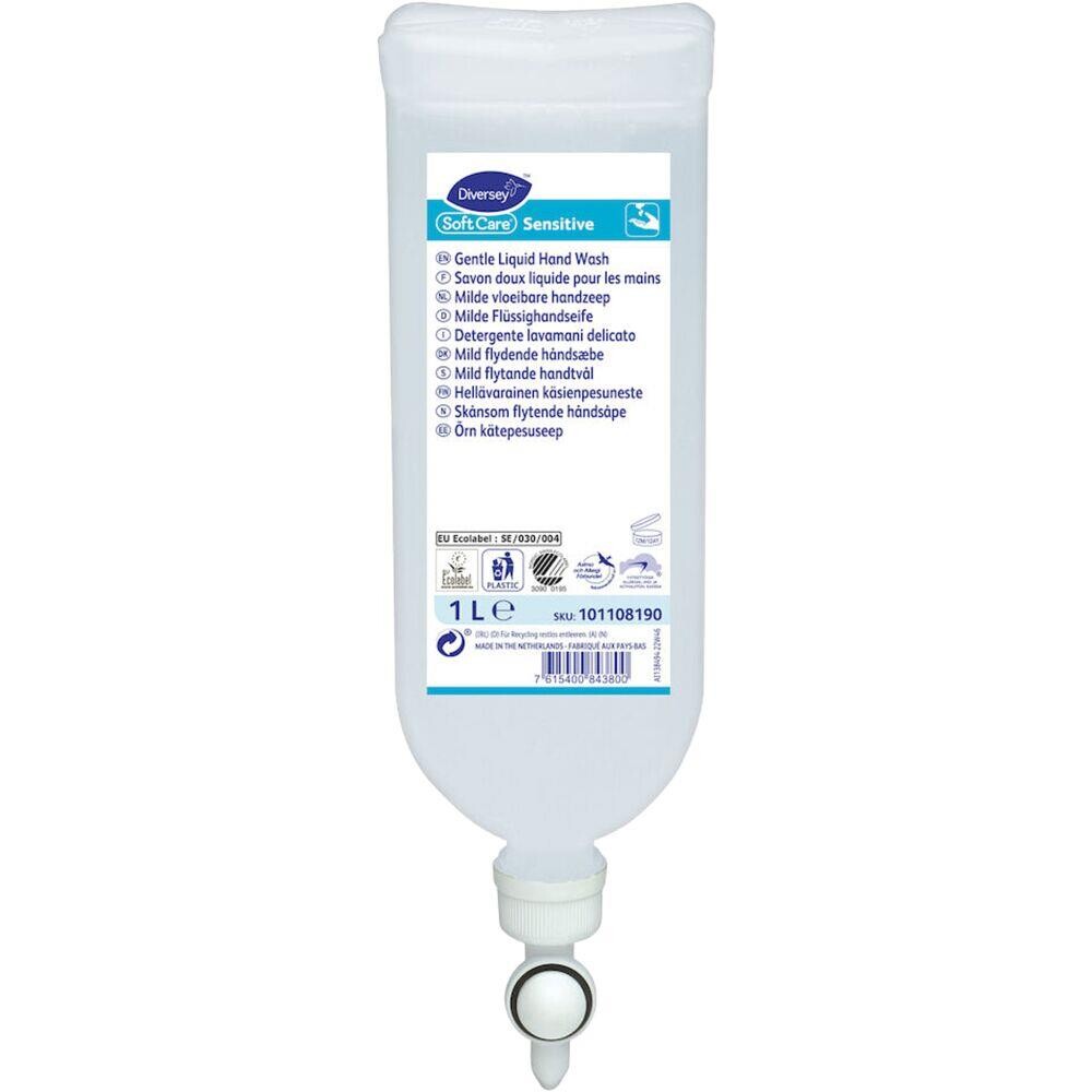 Håndsæbe Mild Diversey Soft Care 1000 ml uden farve og parfume 1 ml pr. dosering - 6 stk