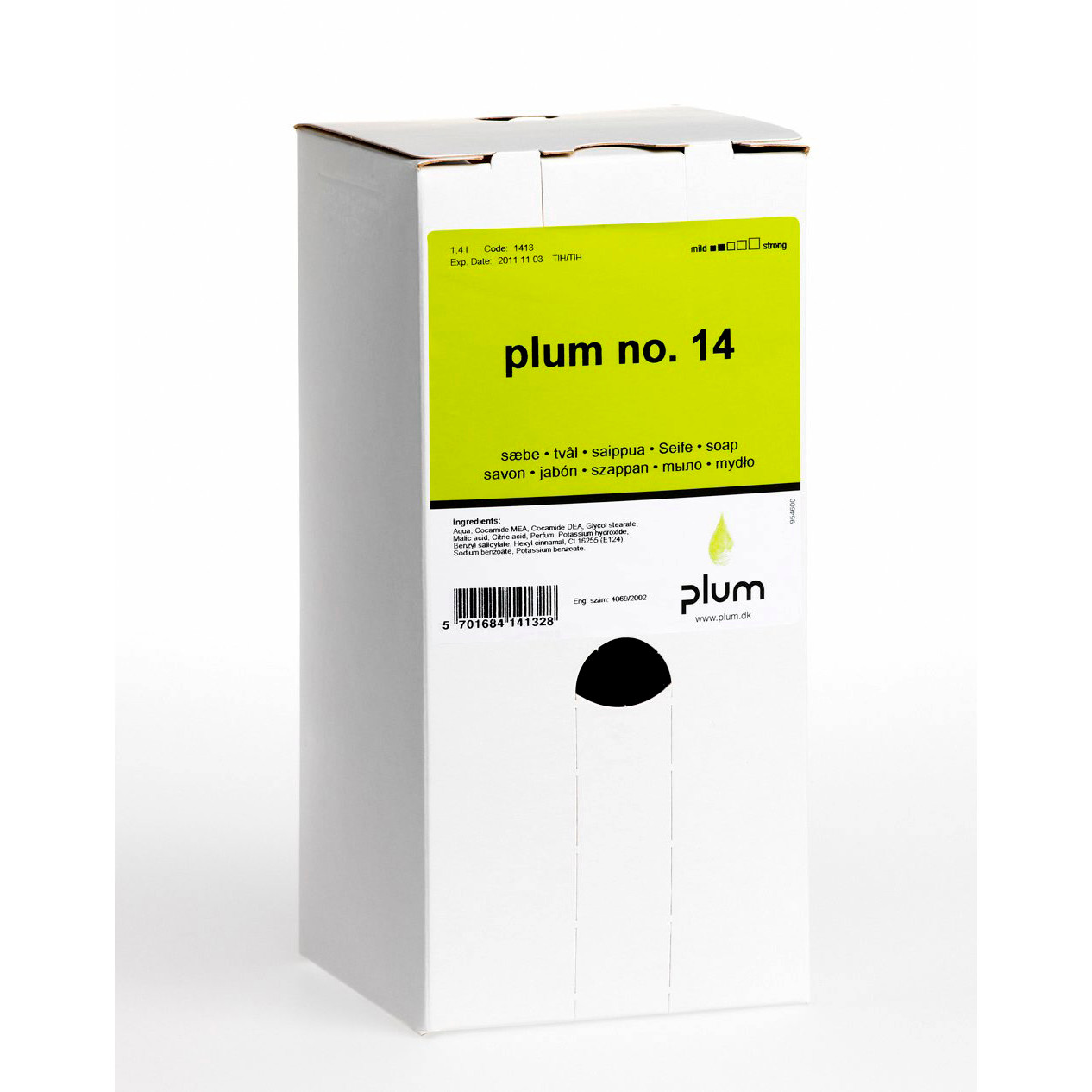 Håndsæbe - Plum No. 14 - Rosa - Parfumeret - 1,4 L - 8 stk.