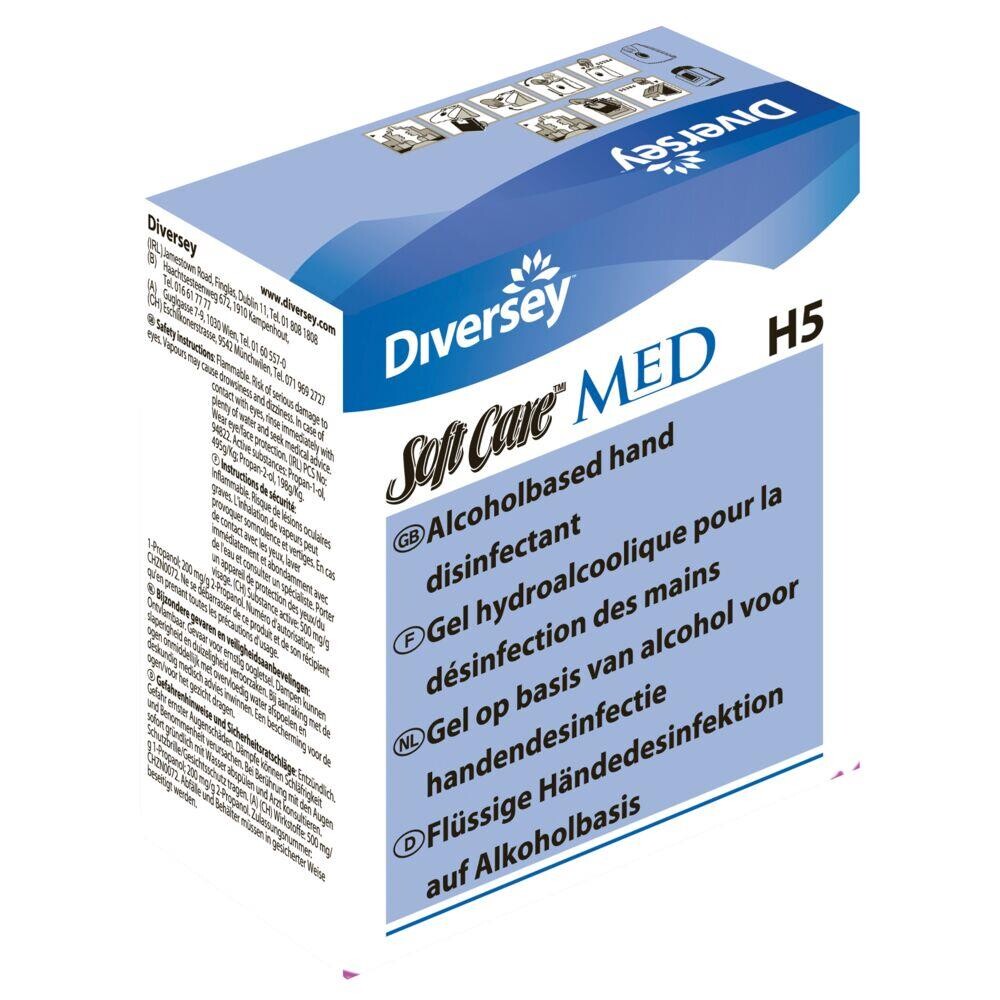 Håndsprit gel Soft Care Hånddesinfektion alkoholgel med H5 | 800 ml - 6 stk