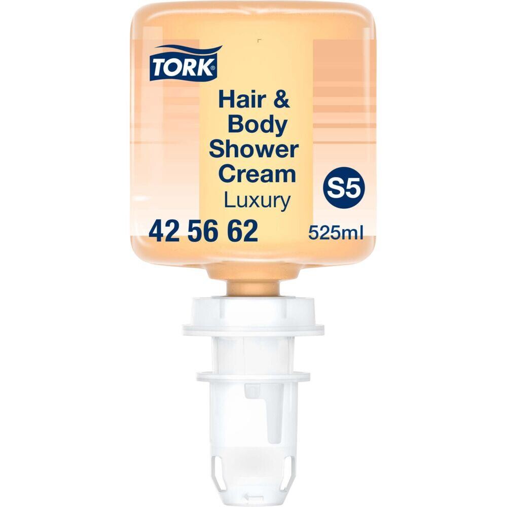 Hår og body shower cream, Tork 425662, S5 Premium, 525 ml, med farve og parfume, mini - 8 stk