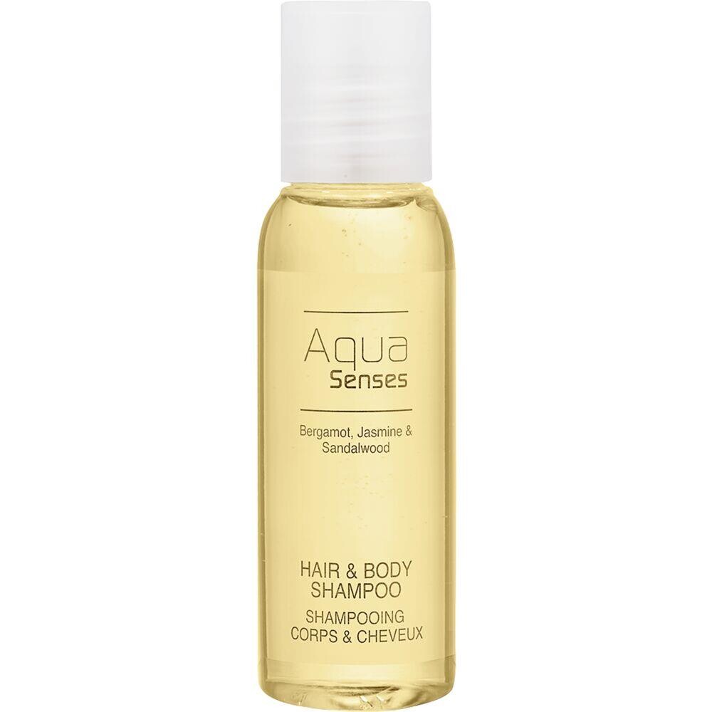 Hår og bodyshampoo Aqua Senses 35 ml - 300 stk