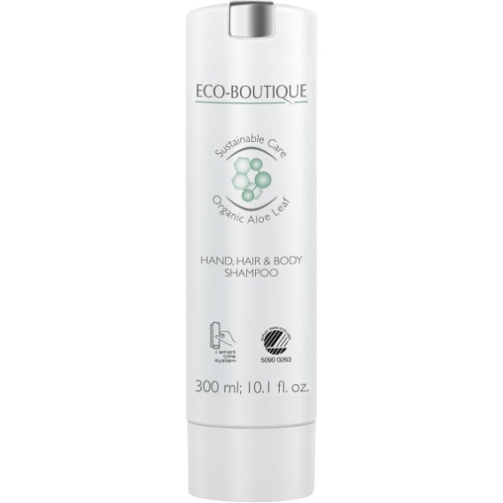 Hår og bodyshampoo, Eco-Boutique, 300 ml, hvid, Smartcare - 30 stk.