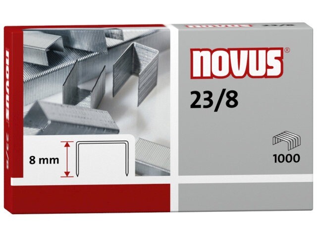 Hæfteklammer - Novus re+new - 26/8 - 1000 stk/pk