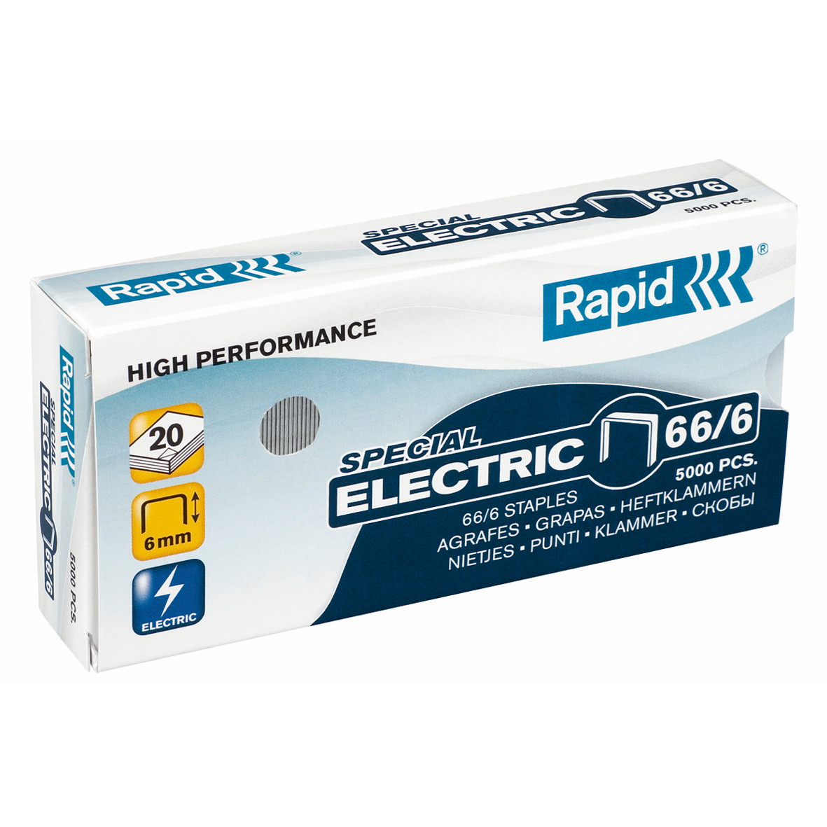 Hæfteklammer - Rapid Strong galvaniseret - 66/6 - 5000 stk.