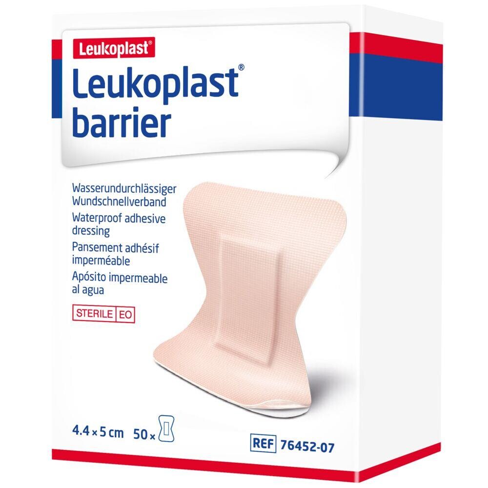 Sommerfugle plaster - Leukoplast Barrier Fingertip 5x4,4cm - Hudfarvet - 1 pakke