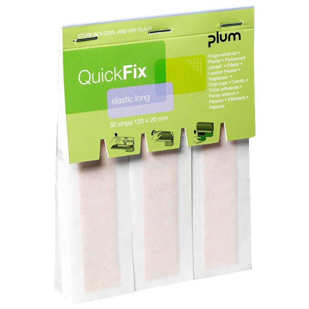 Hæfteplaster - QuickFix refill 2,5cm - Elastisk beige tekstil - 30 stk