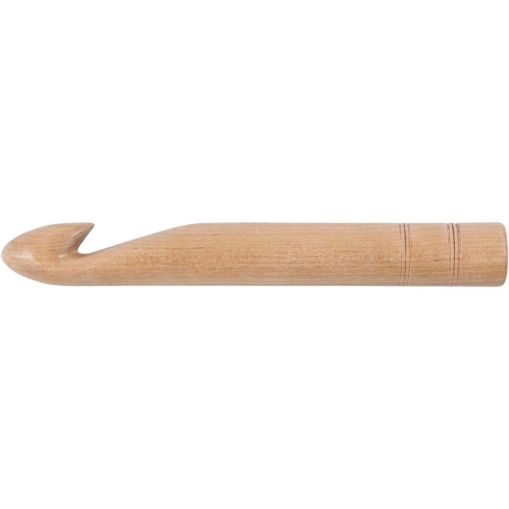 Hæklenål nr. 30 (30 mm) birk - 23 cm