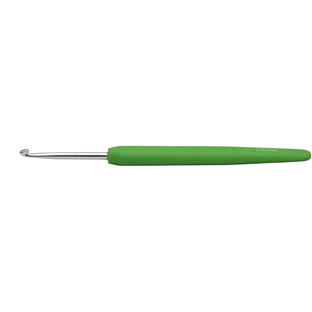 Hæklenål nr. 3,5 (3,5 mm) lime grøn - 13,3 cm