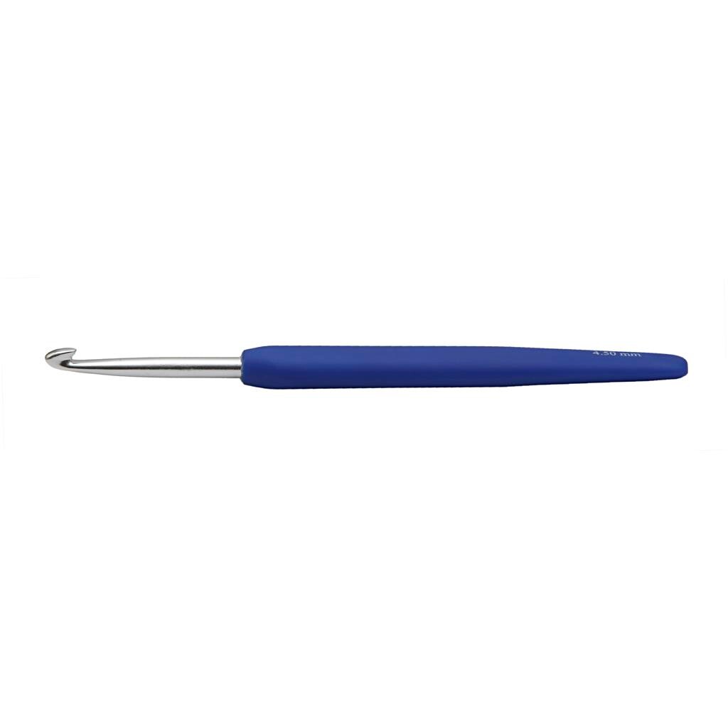 Hæklenål nr 4.5 (4,5 mm) blå - 13.3 cm