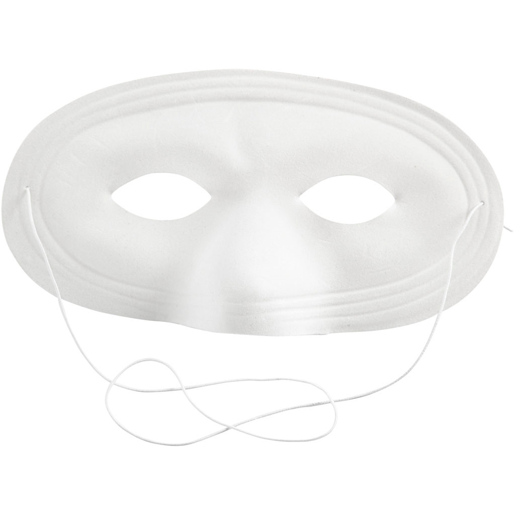 Teatermaske, H: 10 cm, B: 17,5 cm, 1stk.