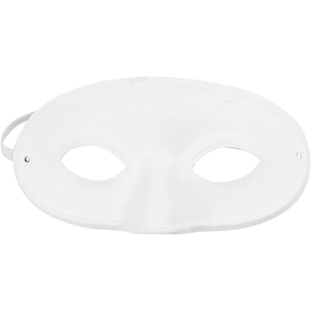 Teatermasker - 9,5 cm høj - 18,5 cm bred - 10 stk.