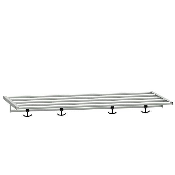 Hattehylde – Garderobe 1000x550 mm – Lysegrå – Metal RAL 7035