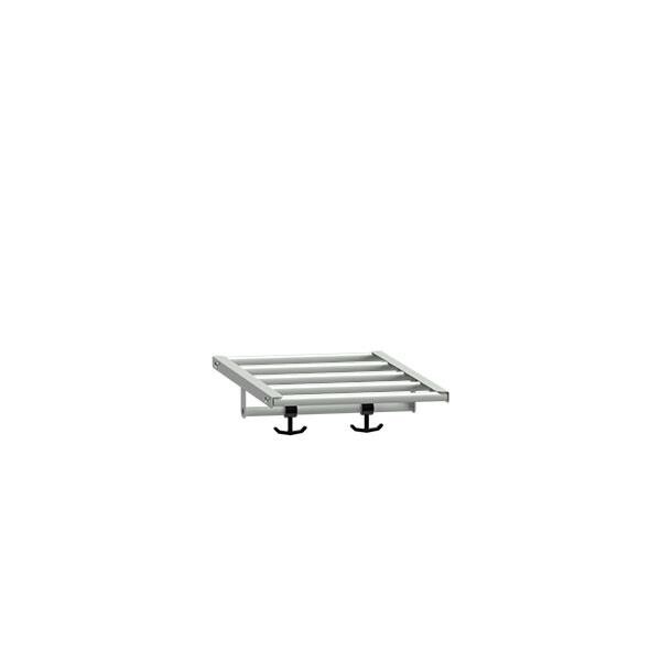 Hattehylde til garderobe B300xD550 mm lysegrå