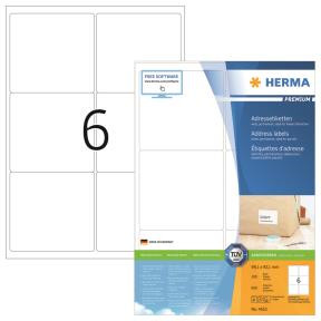 Etiketter - Herma Premium 99,1x93,1mm A4 - Hvid - 600 stk