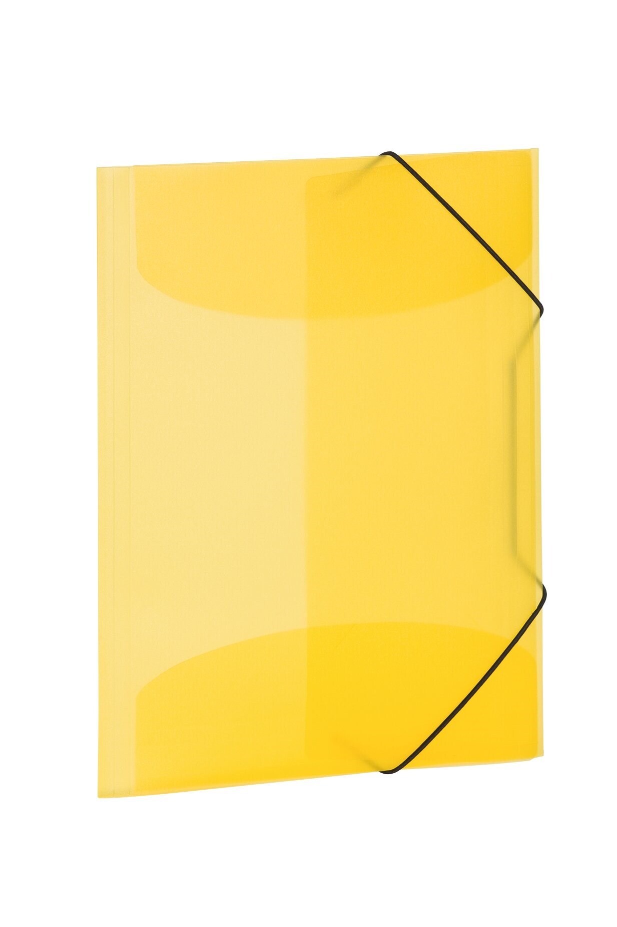 3 stk. HERMA Herma 3-klap elastikmappe PP A4 transp gul