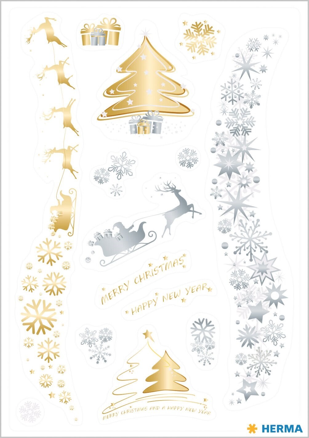 10 stk. Stickers Herma stickers Creative Christmas Magic