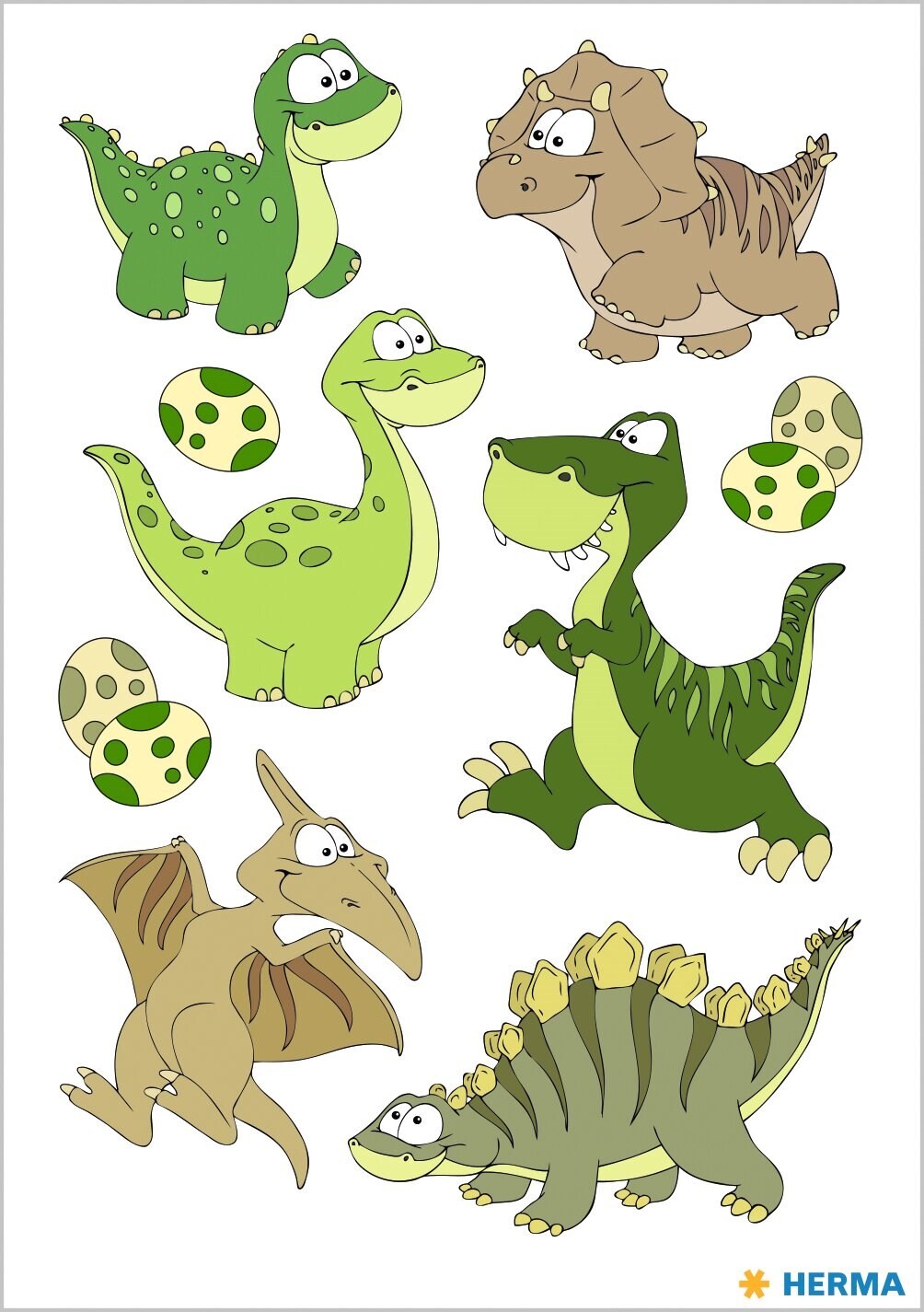 10 stk. Klistermærker Herma stickers Magic dino børn foil - Køb minimum 10 stk.