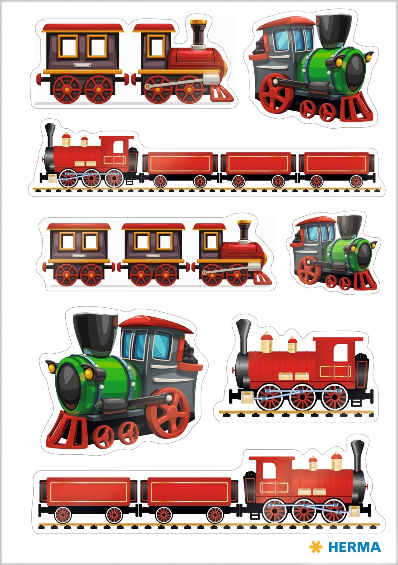 10 stk. Klistermærker Herma stickers Magic tog foil - Køb minimum 10 stk.