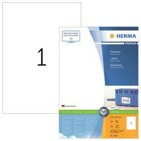 Etiketter - Herma Premium A4 - 210x297 mm - Hvid - 100 stk