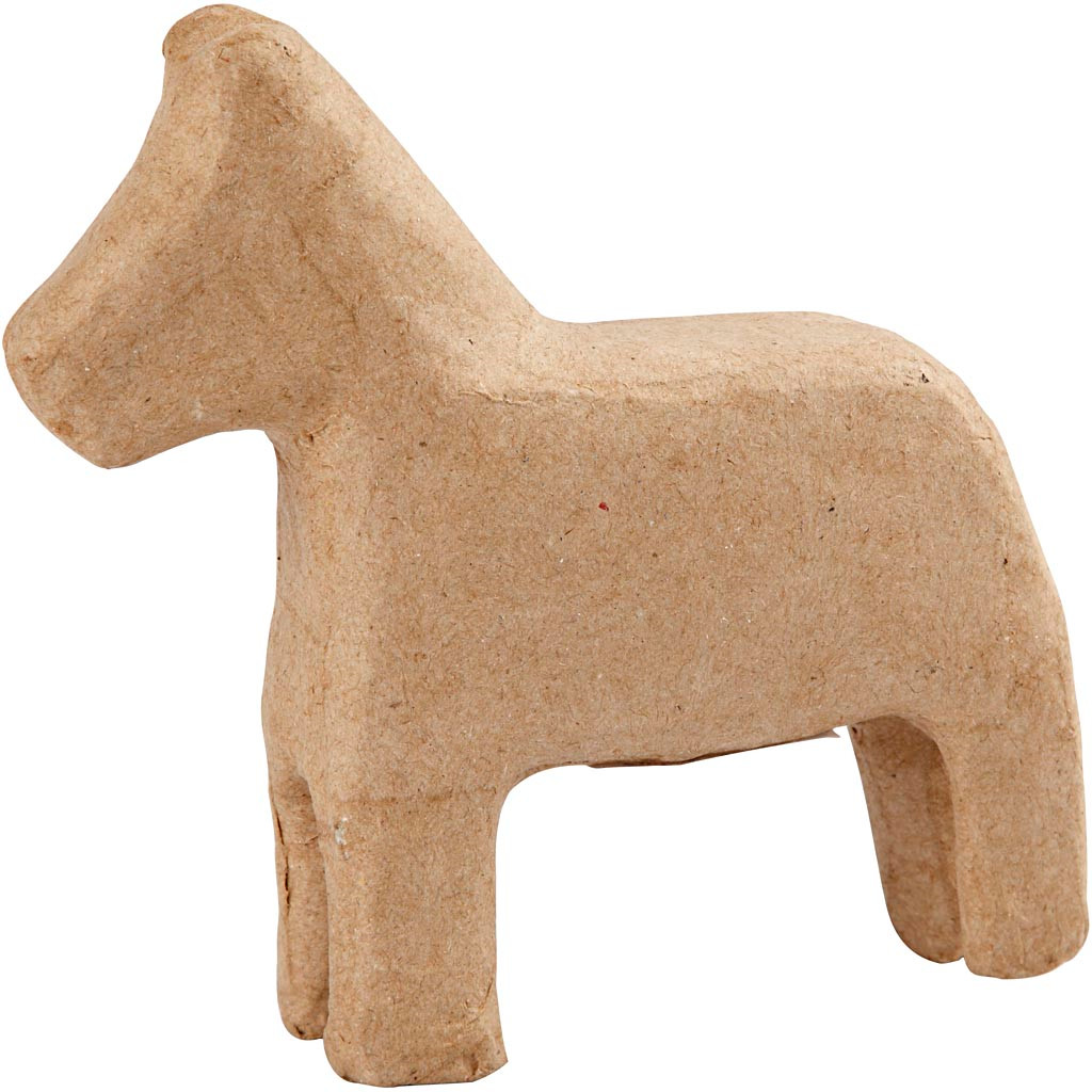 Hest papmaché | højde 14 cm